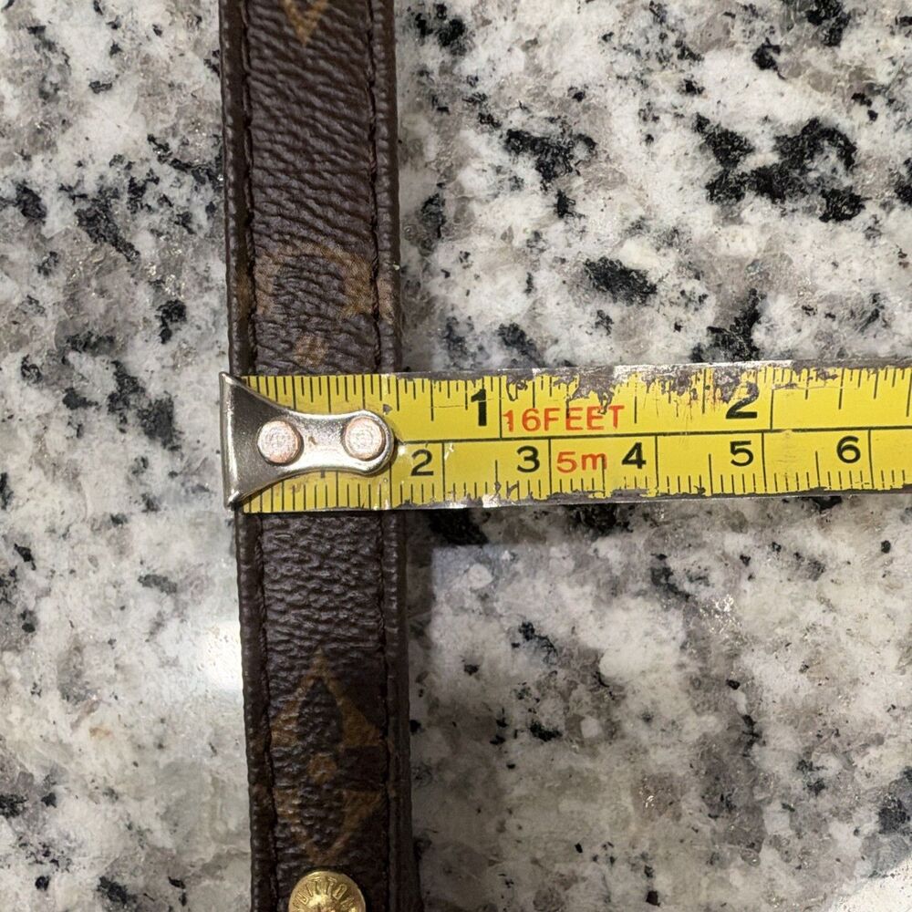 Authentic Louis Vuitton Monogram Canvas 16mm Adjustable Shoulder Strap Pristine - Picture 15 of 16